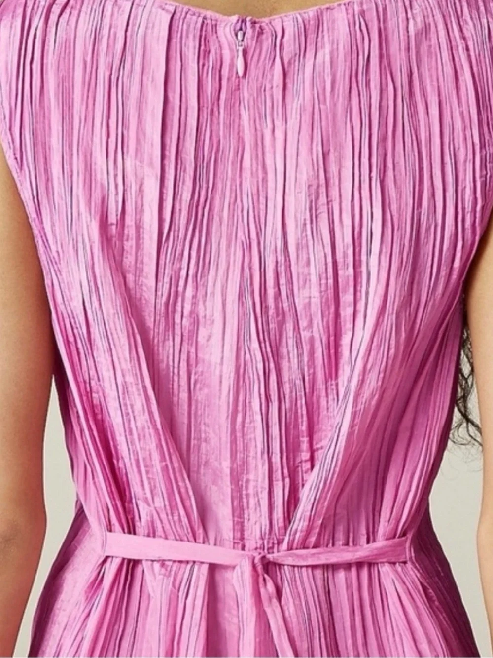 J Crew Sleeveless Pink/lilac Sheath Midi Dress